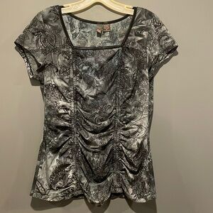 Vintage/y2k runched top